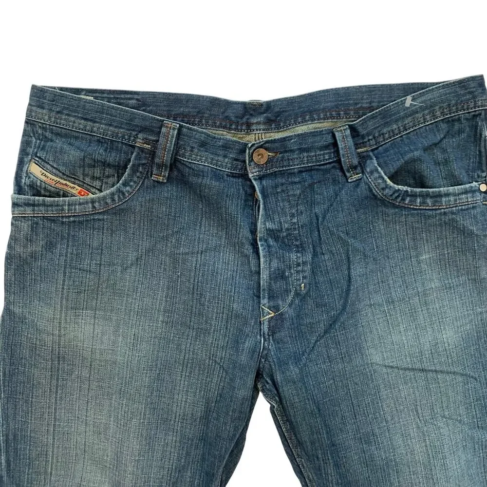 Vtg Diesel Industry Denim Y2K Mens 38x29 Made in Italy Cotton Straight Leg Jeans